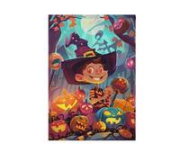 Happy Halloween Dolcetto O scherzetto Candy Garden Bandiere stampa su entrambi i lati Outdoor House Decoration Banner per Yard Party Decor 71 x 101 cm
