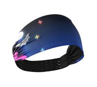 Happy Halloween Dreamy Witch Hat Moisture Wicking panno fasce per le donne testa elastica per le donne per basket Corsa Corsa Uso quotidiano