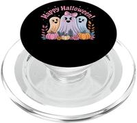 Happy Halloween - Fiocchi pastello a forma di fantasma PopSockets PopGrip per MagSafe