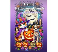 Happy Halloween Friends - Coloring Book for Kids: Cute and Simple Halloween-themed Pets