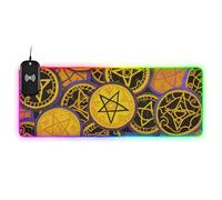 Happy Halloween Magic Badge Wirel Charging Glowing Mouse pad Big Thin Rest 89,9 x 39,9 cm Tastiera e Mouse mat