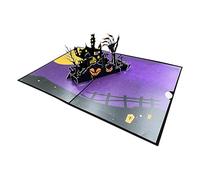 Happy Halloween Pop Up Card - Biglietto di auguri per cellulari, Lettere di saluto spaventose | Biglietto di compleanno per feste di Halloween, festa divertente Pop-up spaventoso per feste