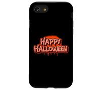Happy Halloween Retro Vernice Spray Graffiti Scrittura Regalo Custodia per iPhone SE (2020) / 7/8