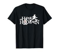 Happy-Halloween Spettrale Zucca Creepy Boo Ottobre Haunted Maglietta