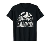 Happy-Halloween Spettrale Zucca Creepy Boo Spaventoso Notte Bash Maglietta
