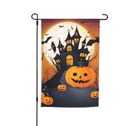 Happy-Halloween-Vector 1 Stampa 30,5 x 45,7 cm Bandiera Floreale Giardino Tutte Le Stagioni Outdoor Yard Decor Spessa Per Prati Bandiera