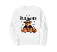Happy Halloween Witch Teddy Bear Pumpkin Graphic Felpa
