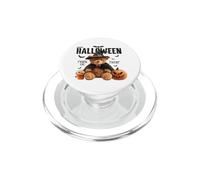 Happy Halloween Witch Teddy Bear Pumpkin Graphic PopSockets PopGrip per MagSafe