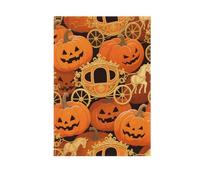 Happy Halloween Zucca Carrozza vacanze giardino bandiere per esterno felice anno nuovo banner per la decorazione del patio 28x40 doppia faccia