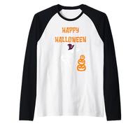 Happy Halloween Zucca, Witch T-Rex Trick or Treat, Ragazzo, Ragazza Maglia con Maniche Raglan