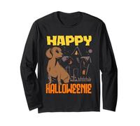 Happy Halloweenie Bassotto Cane Halloween Maglia a Manica