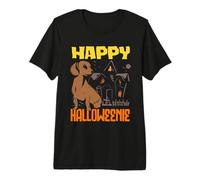 Happy Halloweenie Bassotto Cane Halloween Maglietta Premium