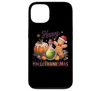Happy Hallowethanksmas Joyful Cheer Design Custodia per iPhone 13
