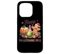 Happy Hallowethanksmas Joyful Cheer Design Custodia per iPhone 15 Pro