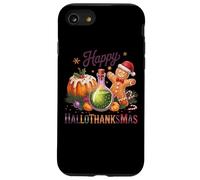 Happy Hallowethanksmas Joyful Cheer Design Custodia per iPhone SE (2020) / 7/8