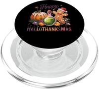 Happy Hallowethanksmas Joyful Cheer Design PopSockets PopGrip per MagSafe
