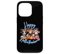 Happy Hallowthanksmas Funny Cow Holiday Product Custodia per iPhone 13 Pro
