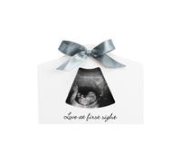 Dooky Happy Hands 2D/3D - Foto eco di sonogramma (cornice bianca 20 x 15 cm, regalo ideale per i futuri genitori o annuncio di gravidanza per la nonna/il papà), bianco