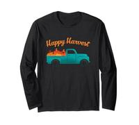 Happy Harvest Halloween Autunno Maglia a Manica