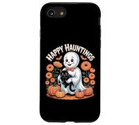 Happy Hauntings - Simpatico fantasma e gatto nero Custodia per iPhone SE (2020) / 7/8