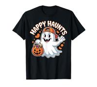 Happy Haunts - Carino Motivo Halloween Fantasma Candy Maglietta