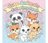 Happy Hearts: Cute Animals Coloring Book