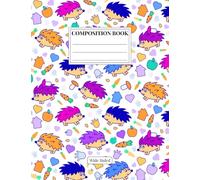 Happy Hedgehogs ~ Wide Ruled Composition Book: 7.5” x 9.75” 100 Page School Notebook for Kids | Cute Hedgehog Themed Journal for Boys, Girls, and Teens | Back to School | Soft Matte Paperback Cover