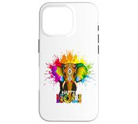 Happy Holi Festival India Colors Elephant Hindu Spring 2025 Custodia per iPhone 16 Pro