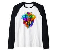 Happy Holi Festival India Colors Elephant Hindu Spring 2025 Maglia con Maniche Raglan