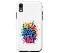 Happy Holi Festival India Hindu Colors Spring Woman Kids Men Custodia per iPhone XR