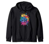 Happy Holi Festival India Hindu Colors Spring Woman Kids Men Felpa con Cappuccio