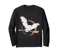 Happy Holidays - Scopa Magica con Gufo e Luna Maglia a Manica