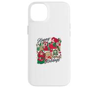 Happy Holidays Vintage Toy Nostalgia Collage Custodia per iPhone 14 Plus