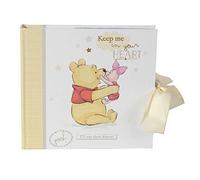 Happy Homewares Winnie The Pooh and Piglet Photo Album with Cream Ribbon - 50 Pictures - Officially Licensed