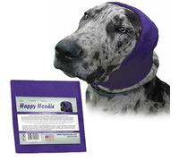 Happy Hoodie Fascia calmante originale per cani e gatti, anti-ansia/protezione dal rumore, toelettatura, tuoni e fuochi d'artificio (XL, viola)