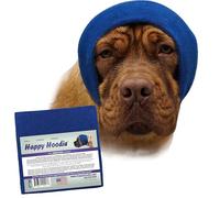 Happy Hoodie, Fascia calmante originale per cani e gatti, per alleviare l'ansia, cancellazione del rumore per fuochi d'artificio, temporali, toelettatura, aiuto calmante per cani dal 2008 (XL, blu)
