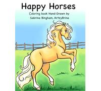 Happy Horses: Hand-Drawn Coloring Book
