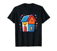 Happy House Smiles Design Luminoso Maglietta