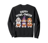 Happy Howl-Oween Carino Beagle Cane Halloween Umorismo Felpa