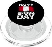 Happy Independence Day Perù Fiestas Patrias bandiera peruviana PopSockets PopGrip per MagSafe
