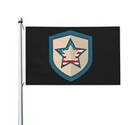 Happy Independence Day Shield American Bandiera Da Giardino 90X150Cm Personalizzata Banner Tutte Le Stagioni Bandiera Dei Pirati Per Spiaggia Balcone Festival