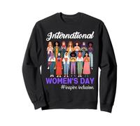 Happy International Women's Day Inspire Inclusion 8 marzo Felpa