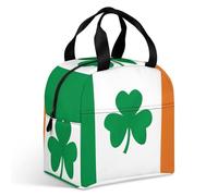 Happy Irish Holidays - Borsa portapranzo per adulti, a tenuta stagna, isolata, con cerniera e tasche multiple, grande capacità, per ufficio, lavoro, picnic