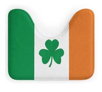 Happy Irish Holidays - Tappetino da bagno a forma di U, ultra morbido, super assorbente, con retro antiscivolo, ad asciugatura rapida, lavabile, per base WC ovale, tappetino da bagno per doccia