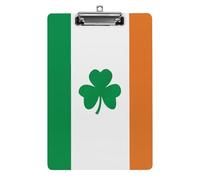 Happy Irish Holidays - Tavoletta portablocco per ufficio e casa, in acrilico, formato A4, con fori per appendere in acciaio inossidabile, resistente portablocco per appunti, esami, spartiti musicali