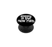 Happy Is The New Rich La Felicità è la Nuova Ricchezza PopSockets PopGrip Adesivo
