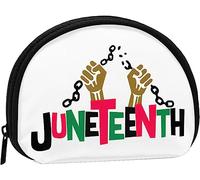 Happy Juneteenth Day Freedom 1865 Portamonete Portafoglio Donna e ragazza Cute Fashion Bag Change Pouch Portachiavi Borsa da donna regalo