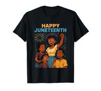 Happy Juneteenth Retro Donna Afro-Americana Storia Nera Maglietta