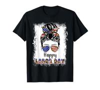 Happy Labor Day - Panino disordinato da Donna, Bandiera Vintage USA Maglietta