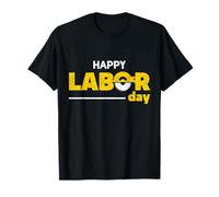 Happy Labor Day Patriottico US Worker Pride Bold Distressed Maglietta